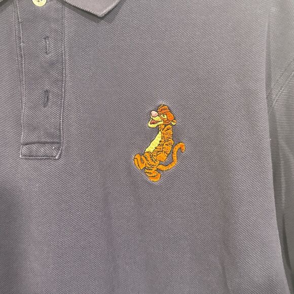 Vintage 90s Tigger Embroidered Disney Golfing Polo Shirt Size XL - Picture 2 of 4